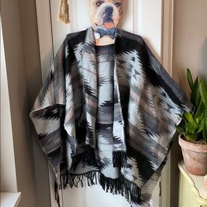 American eagle southwest style shawl shrug poncho